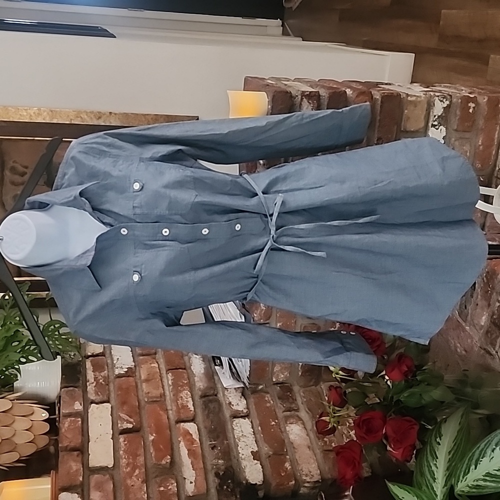 Patagonia Women’s Modest Denim Shirt Dress Blue Size 6 - Picture 2 of 9